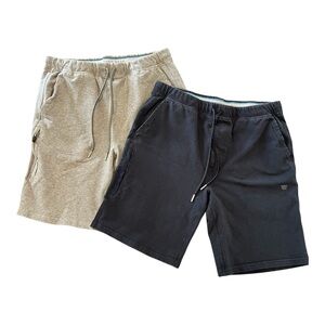 Mack Weldon Set Of 2 Pairs Shorts Blue Gray Size Large Zipper Pockets